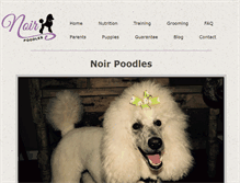 Tablet Screenshot of moyen-poodle.com